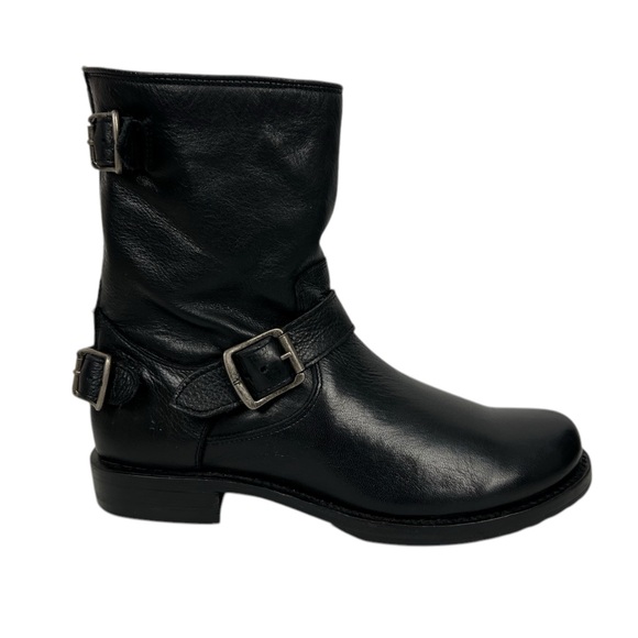 Frye Womens Veronica Short Harness Riding Motorcycle...